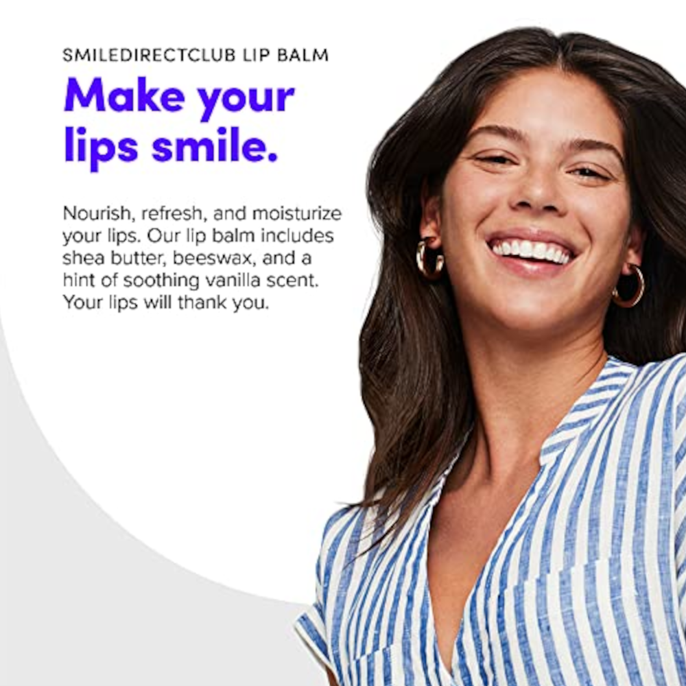 Vanilla and shea butter lip balm close up, 2-pack duo